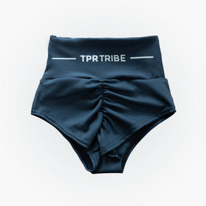 TPR | Deep Blue High-Waisted Shorts