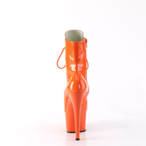 7 Inch | Orange Patent/Platform Mid Calf Boot | Adore-1020