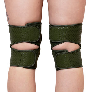 GREEN GRIPPY KNEEPADS - EXTRA THICK 12MM PADDING WITH GEL GRIP (VELCRO)