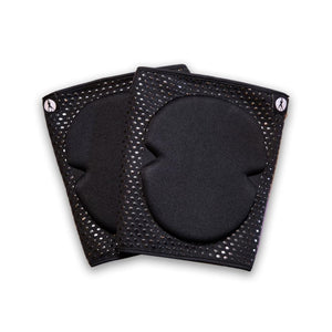 BLACK GRIPPY KNEEPADS - EXTRA THICK 12MM PADDING WITH GEL DOT (SLIDE ON)