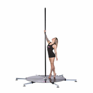 BLACK POWDER COATED STAGE POLE | NO CEILING REQUIRED | LUPIT POLE