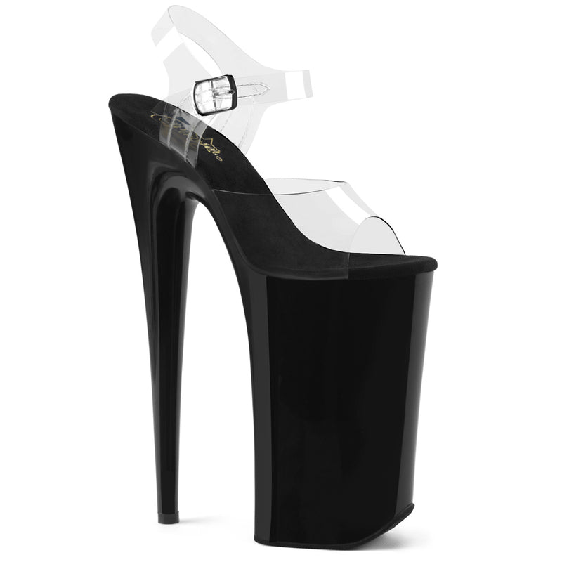 PLEASER BEYOND-087 Black Extreme 10 Inch High Exotic Dancing Heels –  Shoecup.com