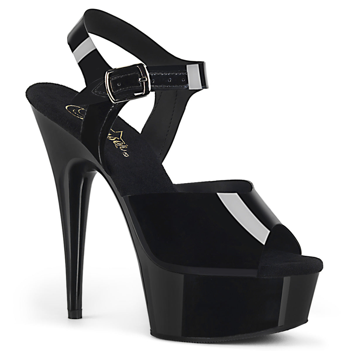 6 inch black platform heels best sale