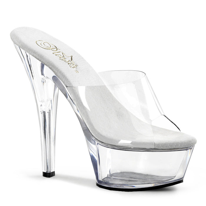 KISS-201 | 6 INCH  CLEAR/CLEAR PLATFORM HEEL