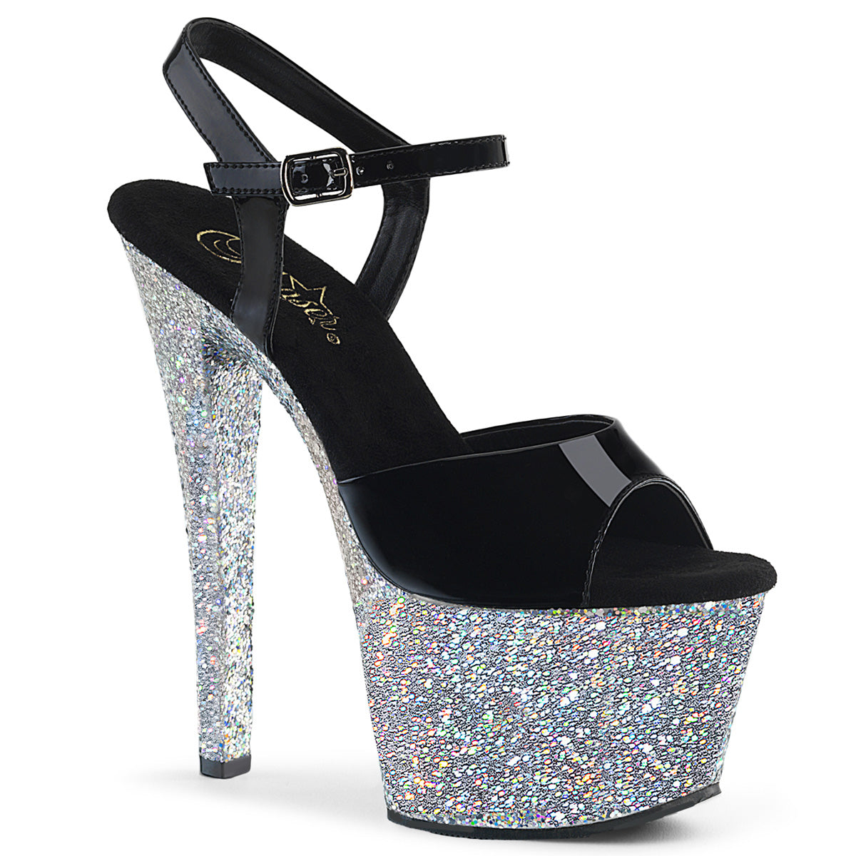 Forever 21 Womens Platform Heels Shoes 6 Gold Glitter Metallic Club Evening  | eBay
